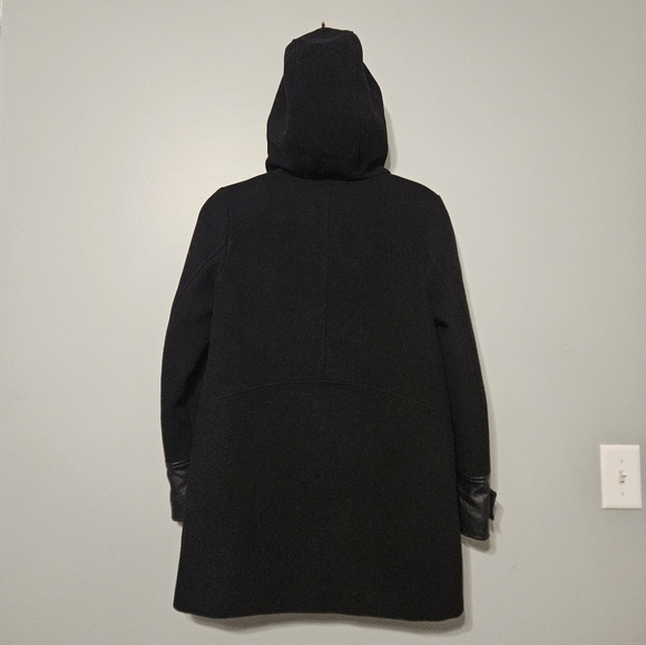 Marc New York Black Hooded Pea Coat - Picture 5 of 8